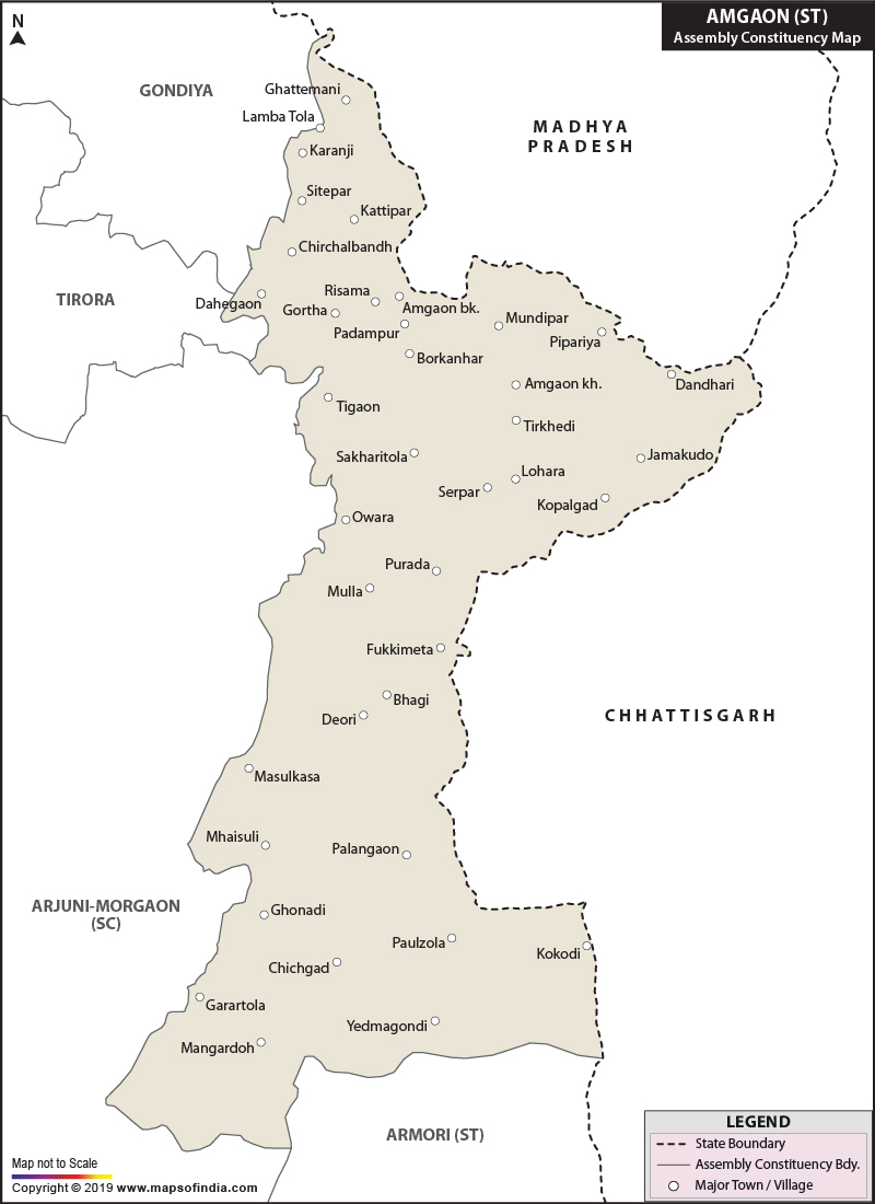 Amgaon Assembly Constituency Map