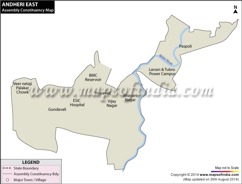 Andheri East Assembly Constituency Map