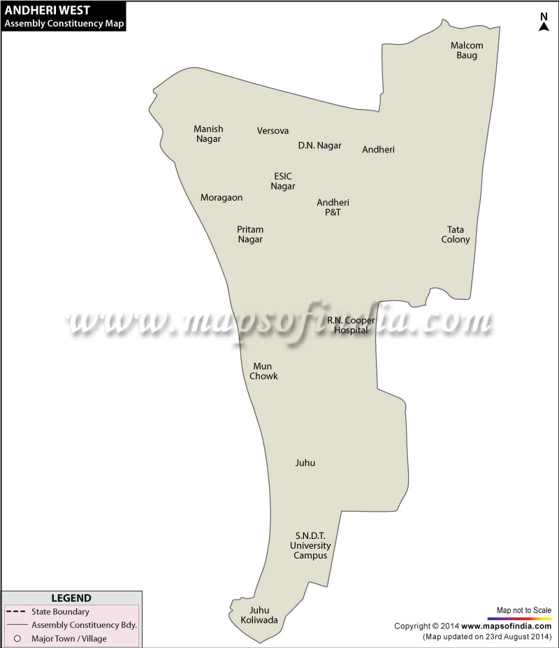 Andheri West Assembly Constituency Map