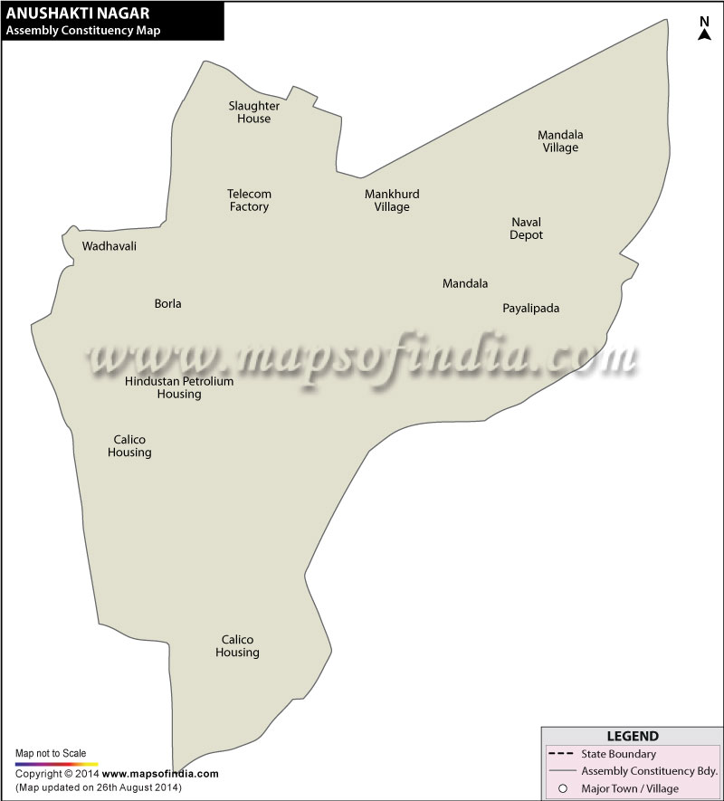 Anushakti Nagar Assembly Constituency Map