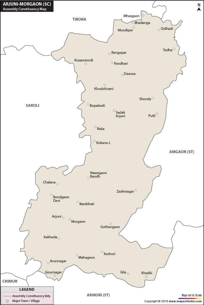 Arjuni Morgaon Assembly Constituency Map