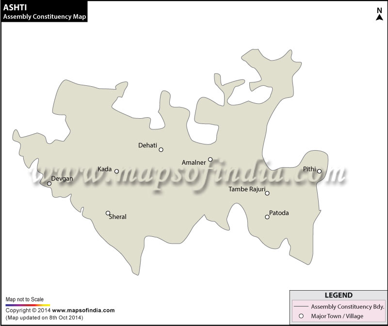 Ashti Assembly Constituency Map