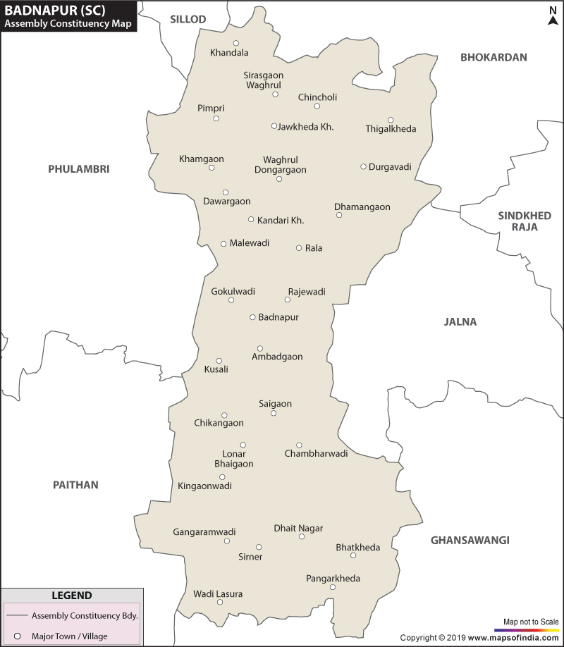 Badnapur Assembly Constituency Map