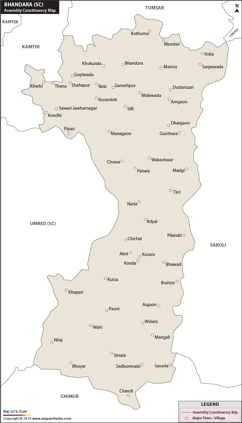 Bhandara Assembly Constituency Map