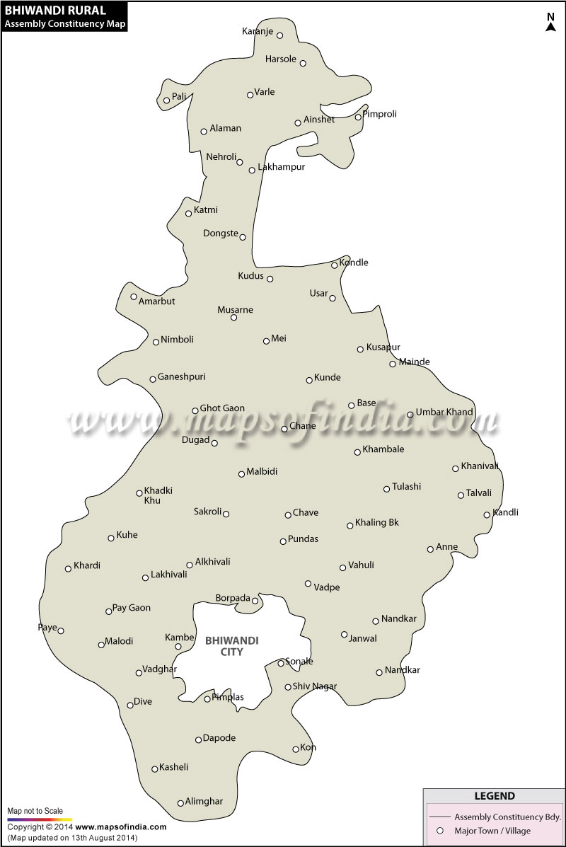 Bhiwandi Rural Assembly Constituency Map
