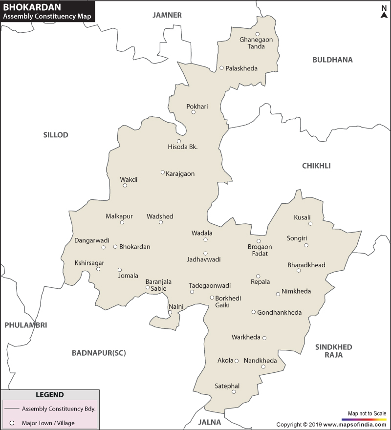 Bhokardan Assembly Constituency Map