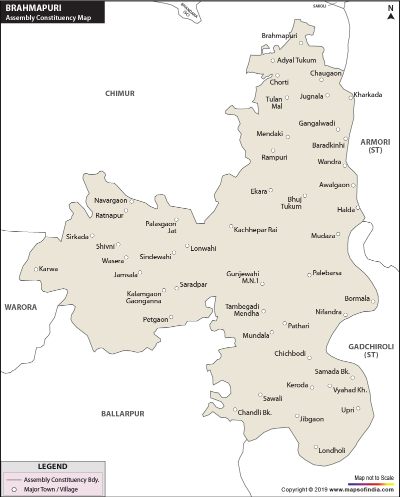 Brahmapuri Assembly Constituency Map