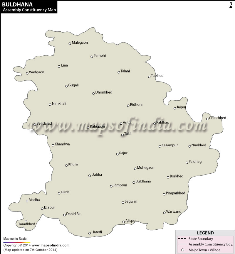 Buldhana Assembly Constituency Map