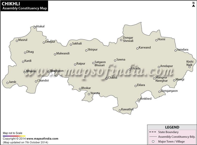 Chikhli Assembly Constituency Map