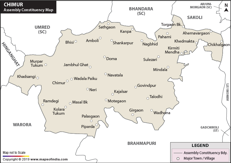Chimur Assembly Constituency Map