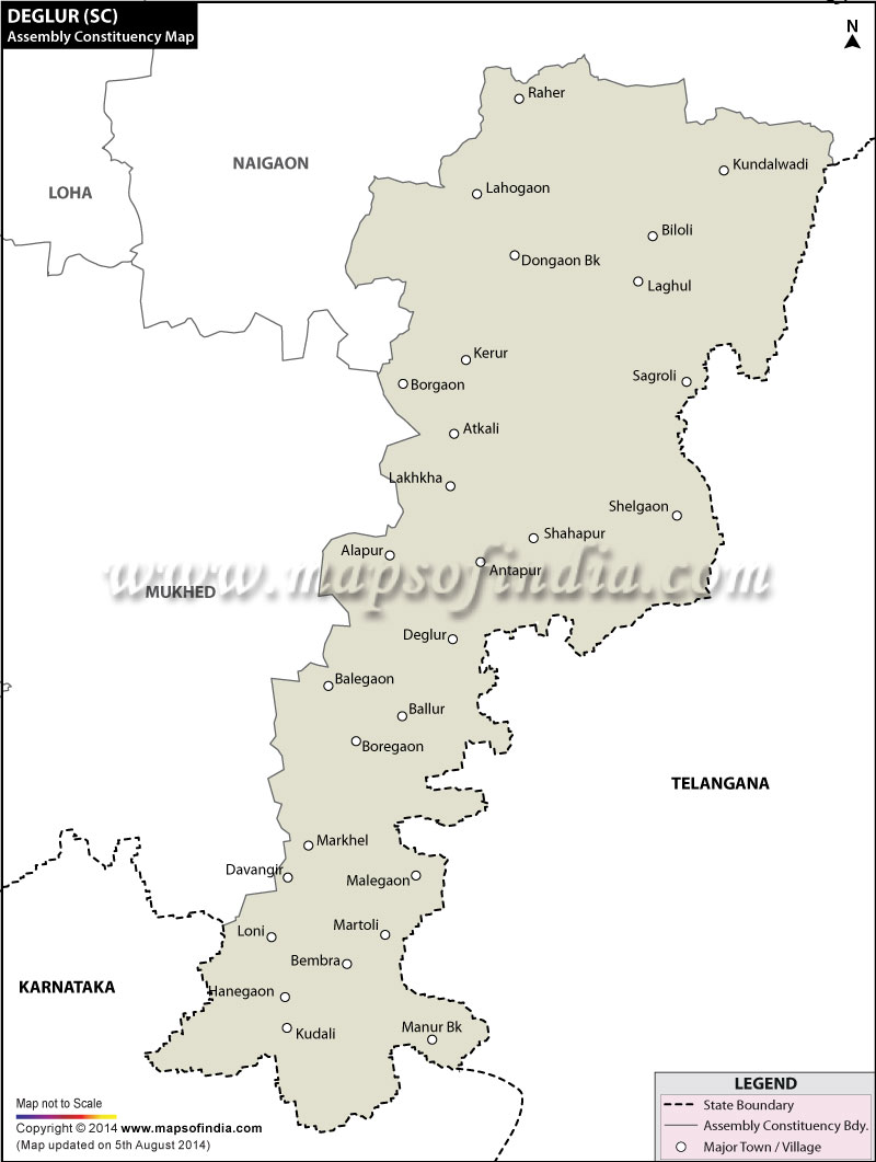 Deglur Assembly Constituency Map