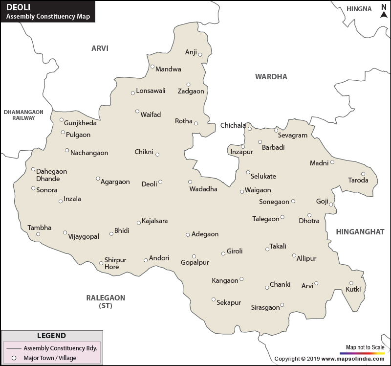 Deoli Assembly Constituency Map