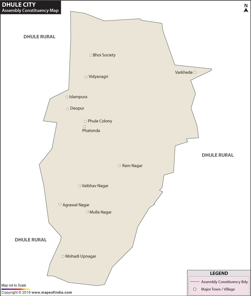 Dhule City Assembly Constituency Map