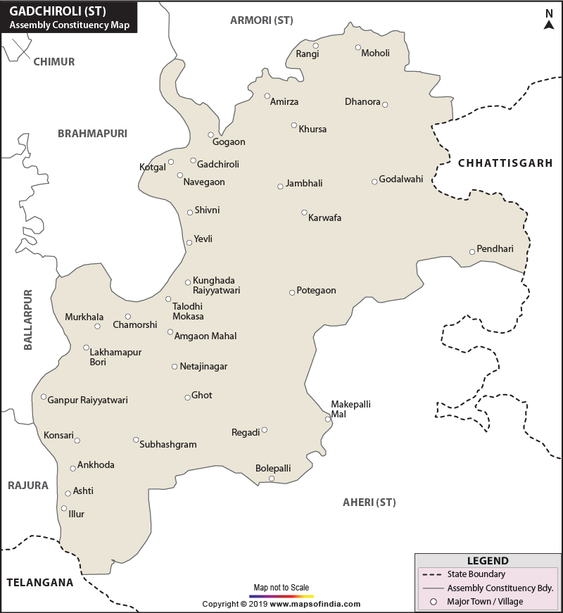 Gadchiroli Assembly Constituency Map