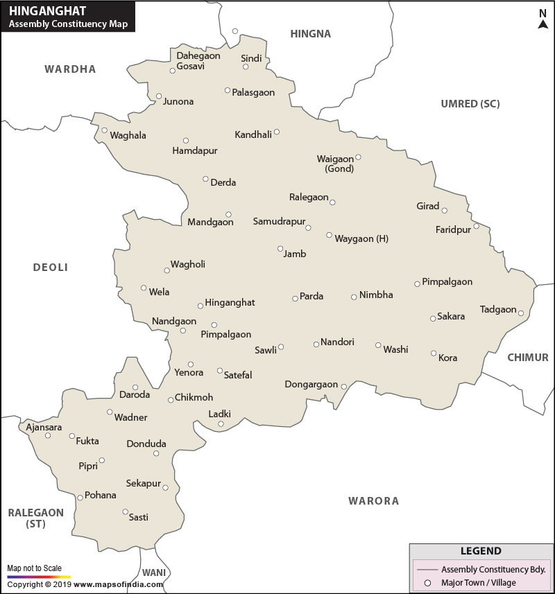 Hinganghat Assembly Constituency Map