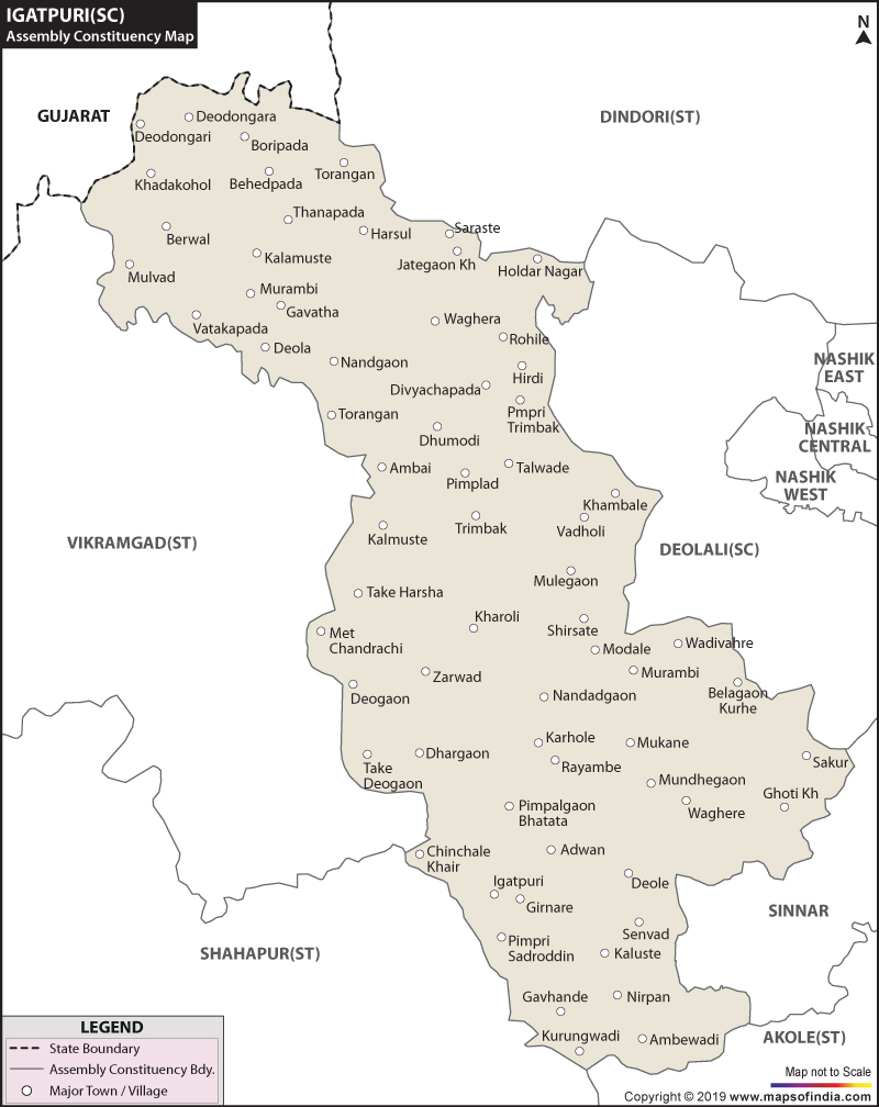 Igatpuri-East Assembly Constituency Map