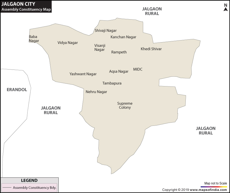 Jalgaon City Assembly Constituency Map