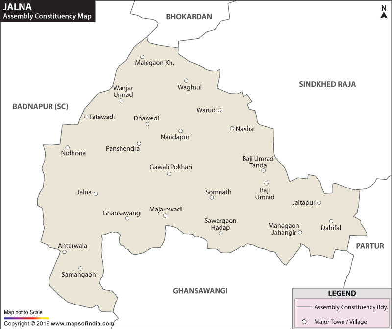 Jalna Assembly Constituency Map