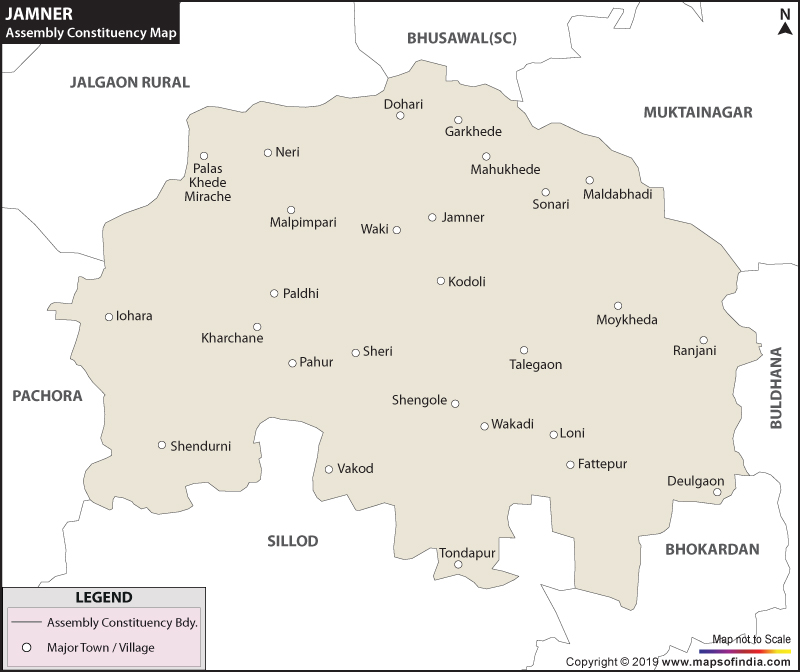 Jamner Assembly Constituency Map