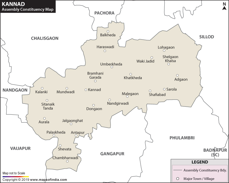 Kannad Assembly Constituency Map