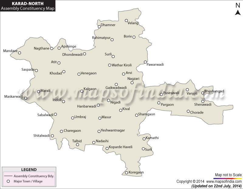Karad North Assembly Constituency Map