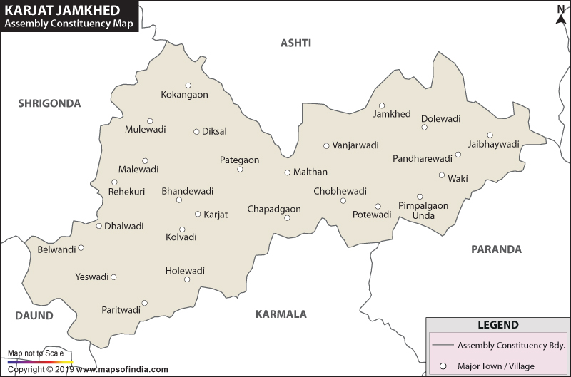 Karjat Jamkhed Assembly Constituency Map