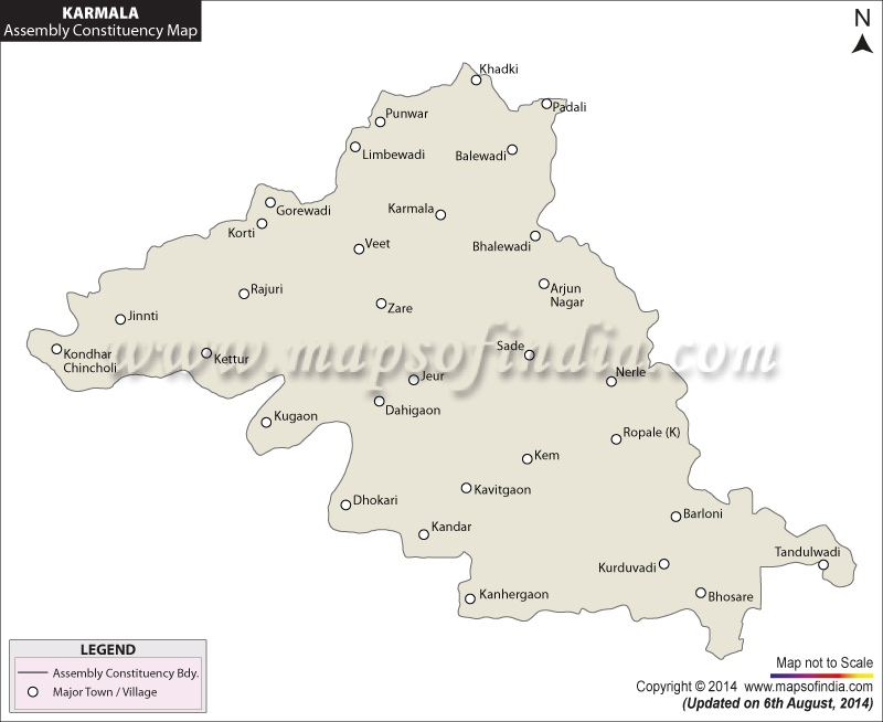 Karmala Assembly Constituency Map