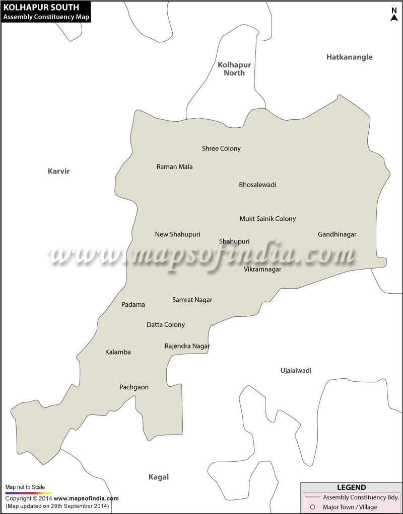 Kolapur South Assembly Constituency Map