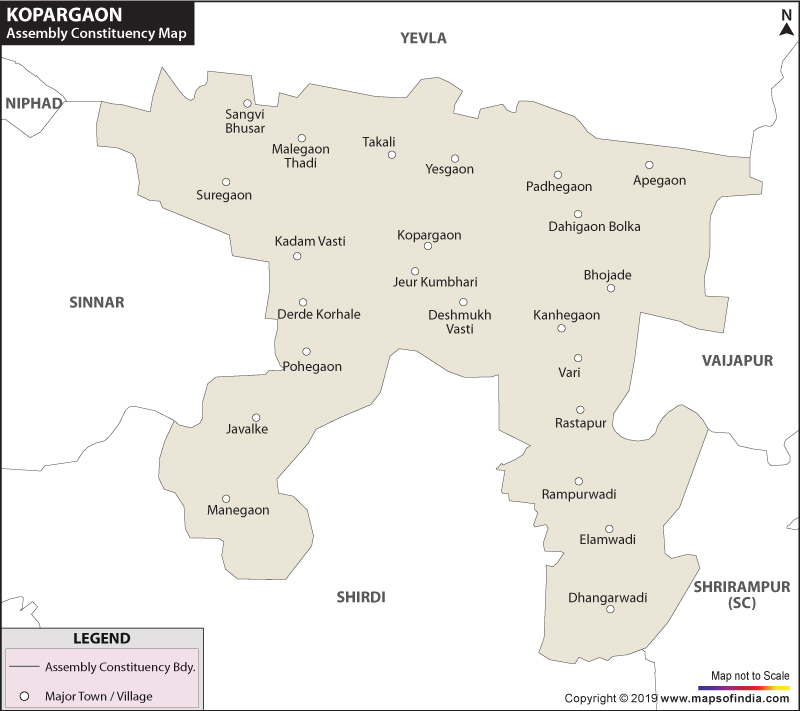 Kopargaon Assembly Constituency Map