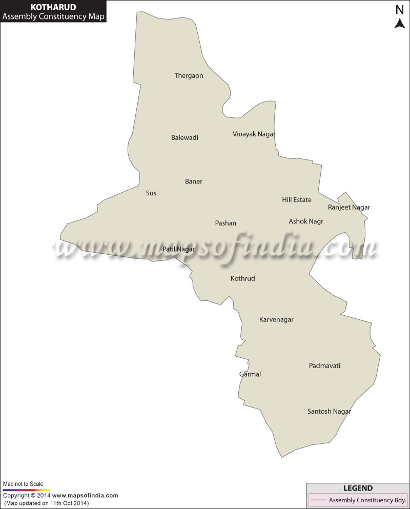 Kothrud Assembly Constituency Map