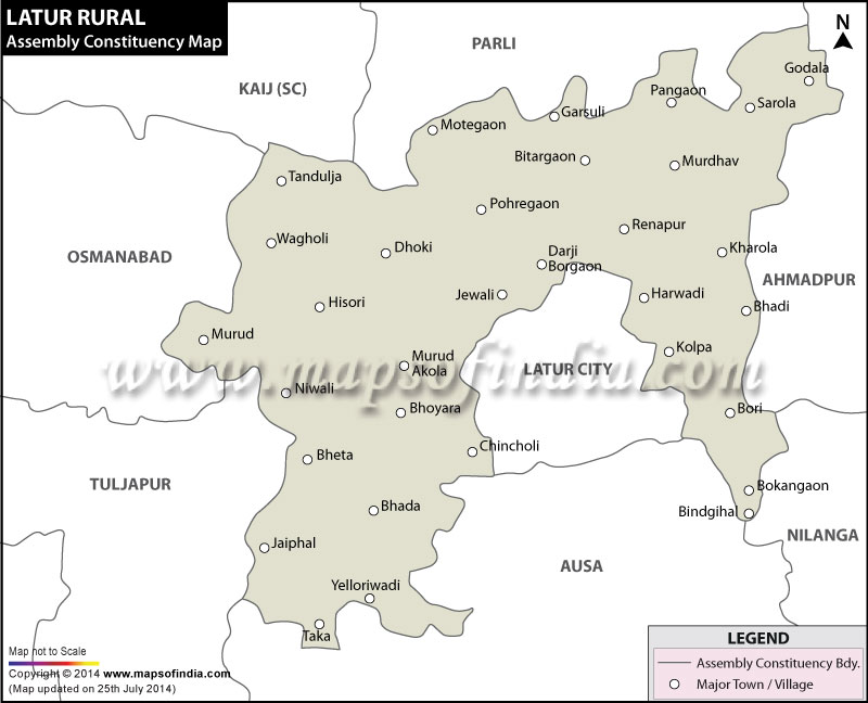 Latur Rural Assembly Constituency Map