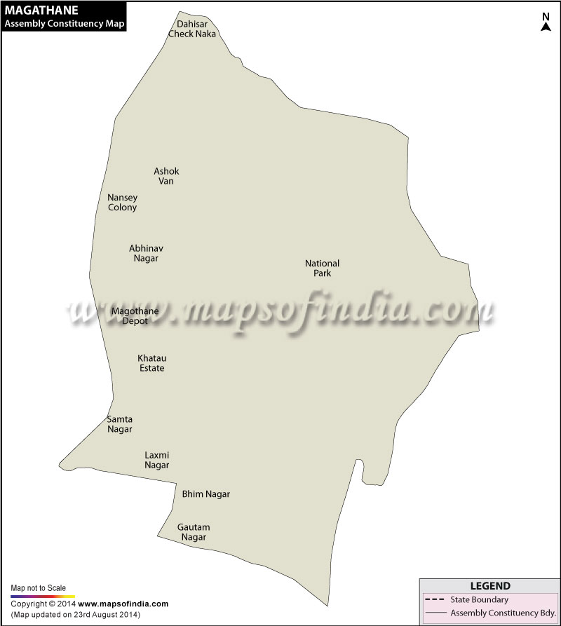 Magathane Assembly Constituency Map