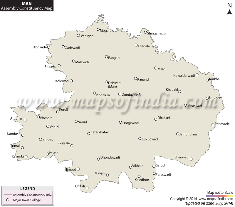Man Assembly Constituency Map