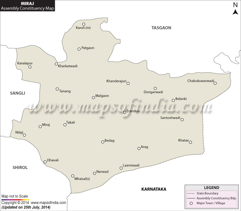 Miraj Assembly Constituency Map