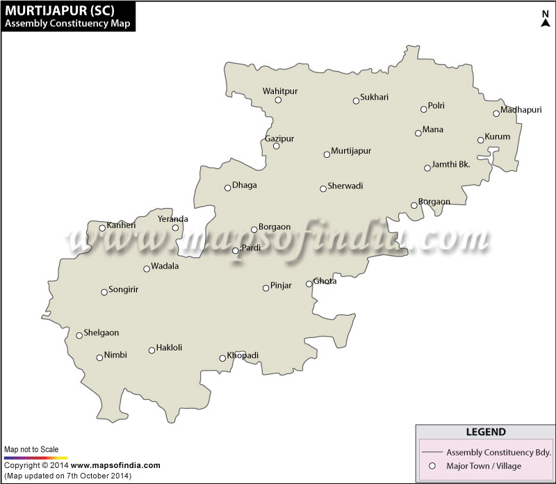 Murtijapur Assembly Constituency Map
