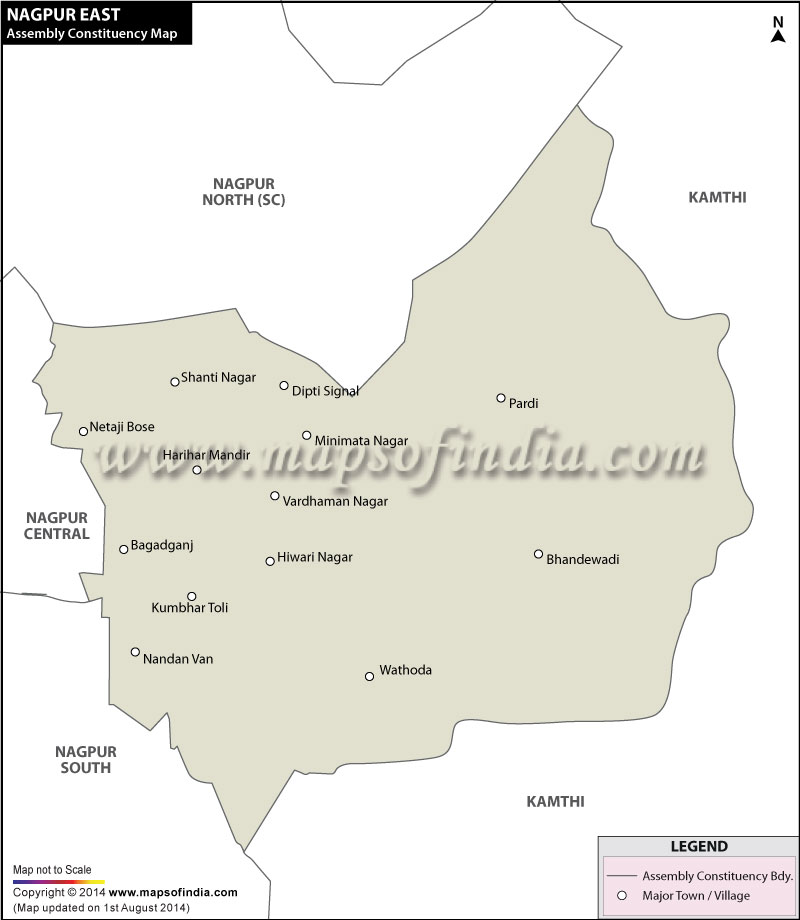 Nagpur East Assembly Constituency Map