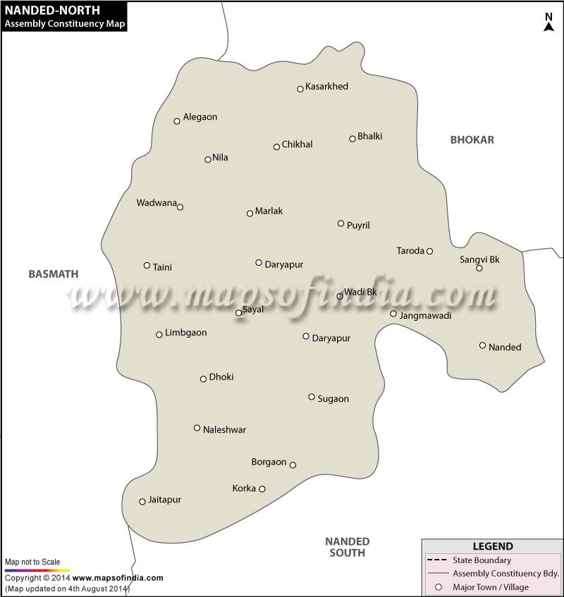Nanded North Assembly Constituency Map