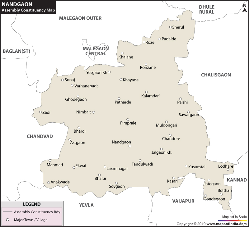 Nandgaon Assembly Constituency Map