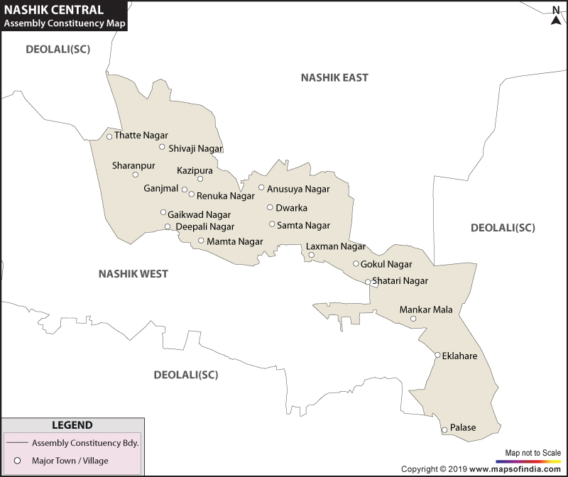 Nashik Central Assembly Constituency Map