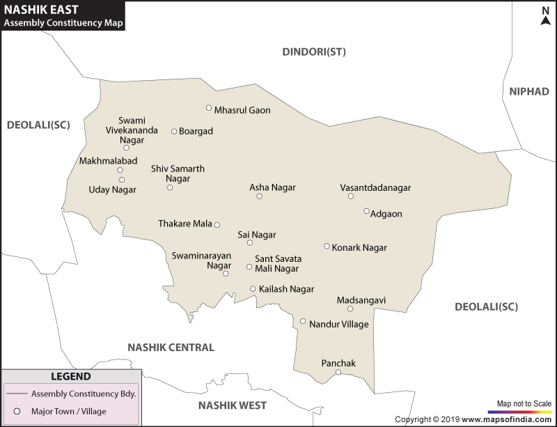 Nashik East Assembly Constituency Map