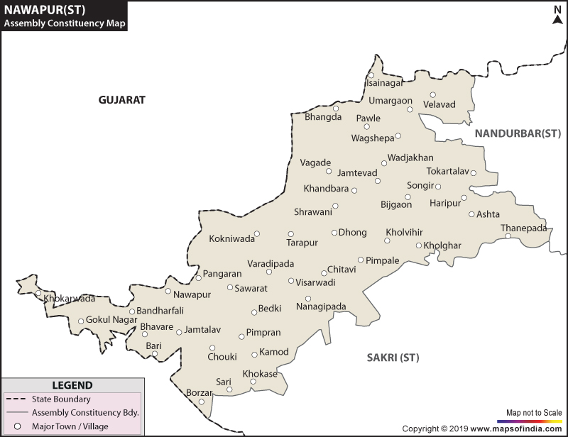 Nawapur Assembly Constituency Map