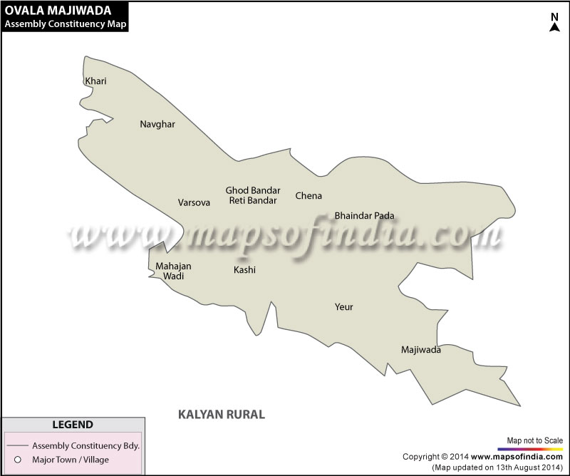 Ovala Majiwada Assembly Constituency Map