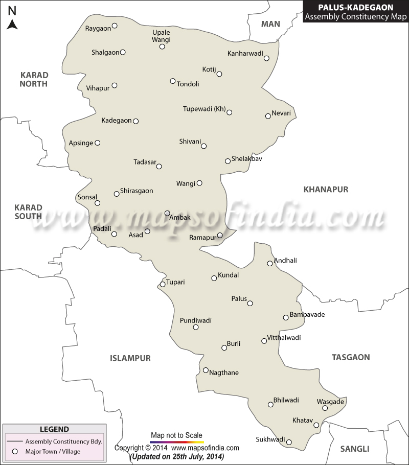 Palus Kadegaon Assembly Constituency Map