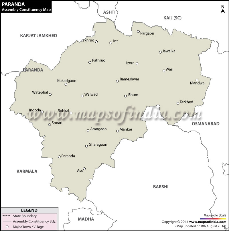 Paranda Assembly Constituency Map