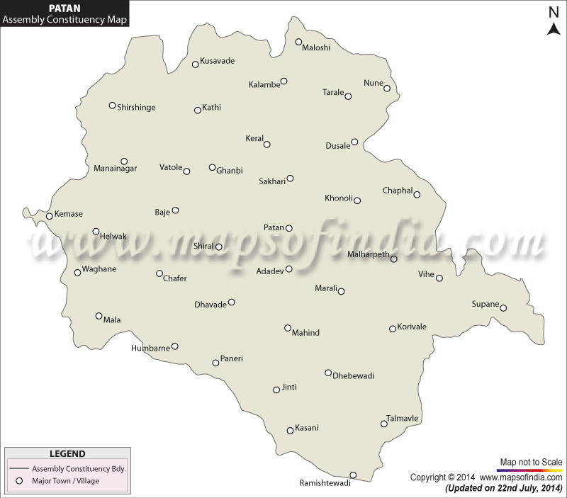 Patan Assembly Constituency Map