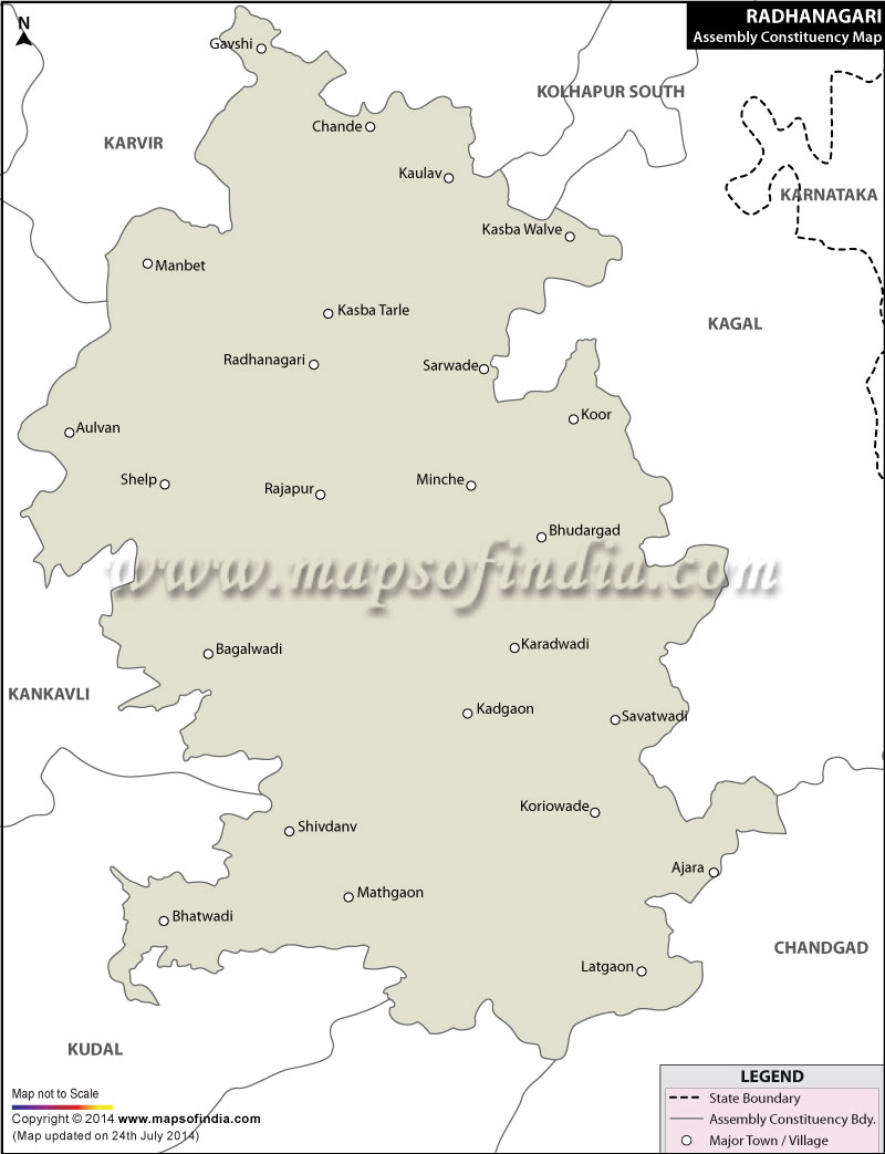 Radhanagari Assembly Constituency Map