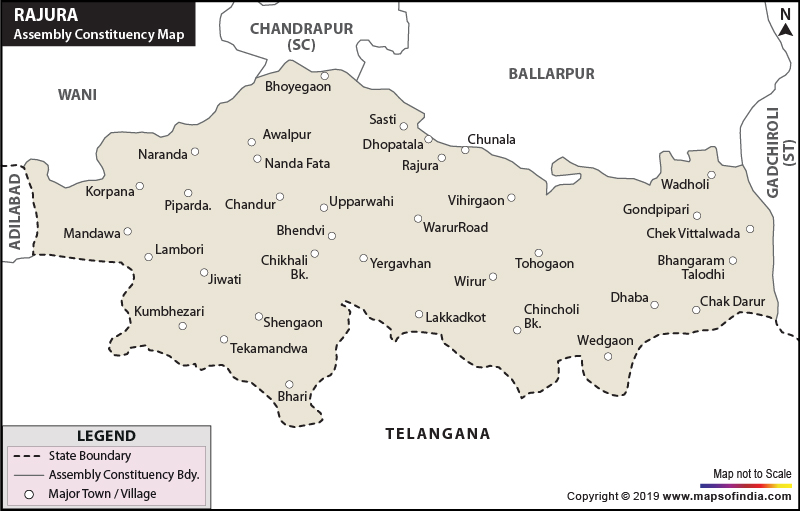 Rajura Assembly Constituency Map
