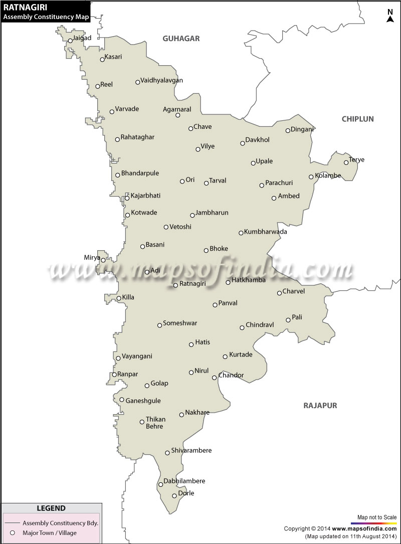 Ratnagiri Taluka Villages Map Ratnagiri Assembly (Vidhan Sabha) Constituency Map And Election Results