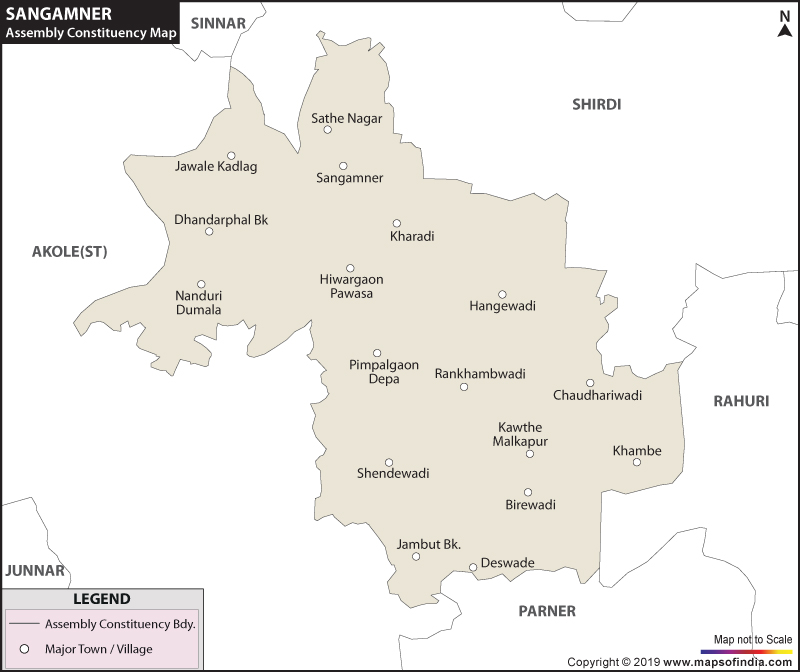 Sangamner Assembly Constituency Map