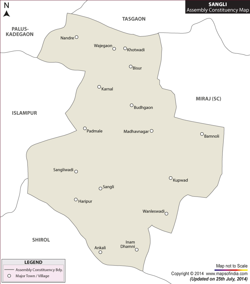 Sangli Assembly Constituency Map
